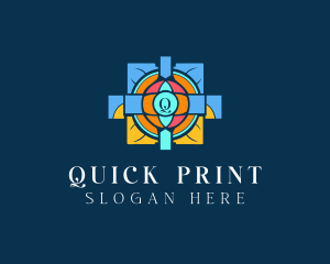 Mosaic Church Art logo design