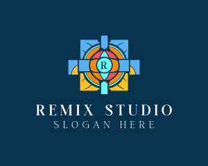 Mosaic Church Art logo design