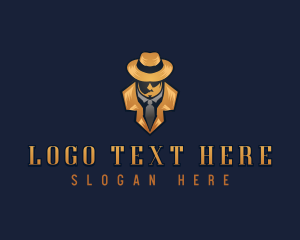 Trench Coat - Inspector Detective Man logo design