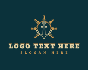 Vessel - Sailor Anchor Helm logo design