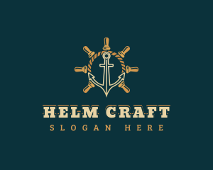 Sailor Anchor Helm logo design