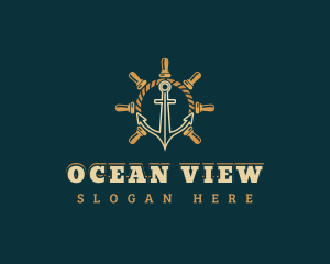 Sailor Anchor Helm logo design