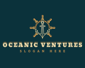 Sailor Anchor Helm logo design