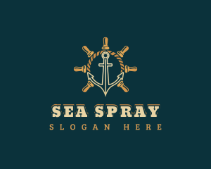 Sailor Anchor Helm logo design