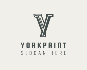 Paralegal Notary Letter Y logo design