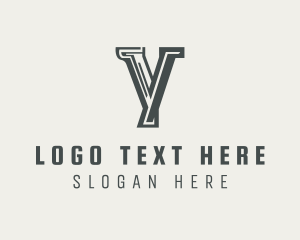 Letter Y - Paralegal Notary Letter Y logo design