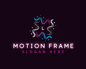 Star Wave Motion logo design