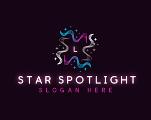 Star Wave Motion logo design