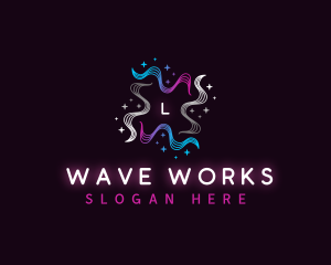 Star Wave Motion logo design