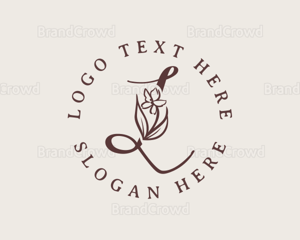 Elegant Floral Letter L Logo