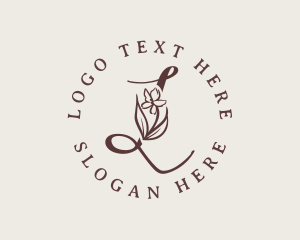 Letter L - Elegant Floral Letter L logo design