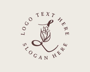 Elegant Floral Letter L Logo