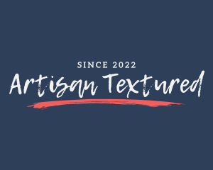 Brush Texture Wordmark logo design