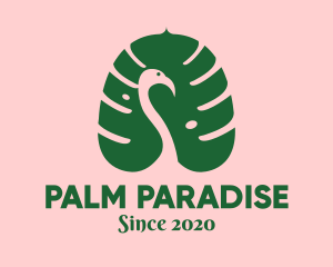 Tropical Palm Bird logo design