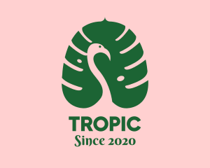 Tropical Palm Bird logo design