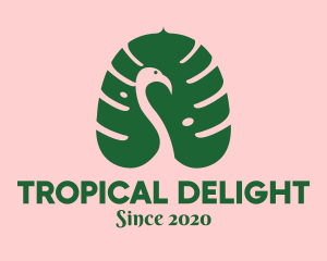 Tropical Palm Bird logo design