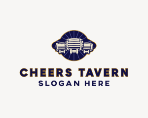 Bar - Beer Barrels Bar logo design