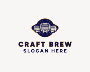 Microbrewery - Beer Barrels Bar logo design