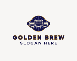 Lager - Beer Barrels Bar logo design