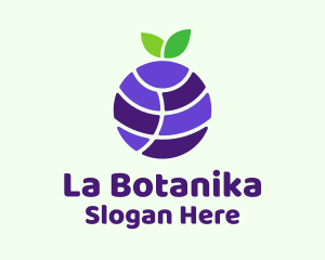 Blueberry Fruit Globe  Logo