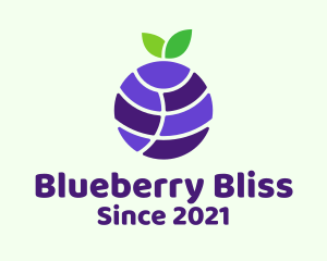 Blueberry - Blueberry Fruit Globe logo design