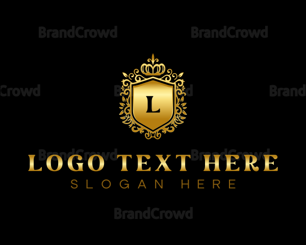 Luxury Crown Shield Logo