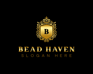 Luxury Crown Shield  logo design