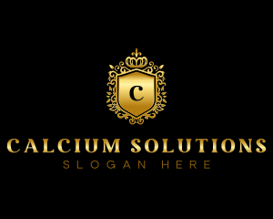 Luxury Crown Shield  logo design