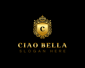 Luxury Crown Shield  logo design