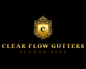 Luxury Crown Shield  logo design