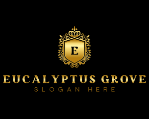 Luxury Crown Shield  logo design