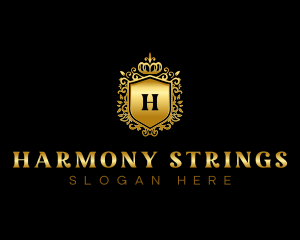 Luxury Crown Shield  logo design