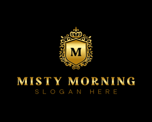 Luxury Crown Shield  logo design