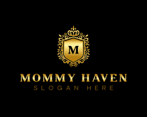 Luxury Crown Shield  logo design