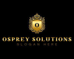 Luxury Crown Shield  logo design