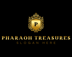 Luxury Crown Shield  logo design