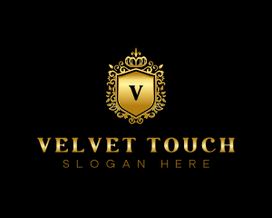 Luxury Crown Shield  logo design