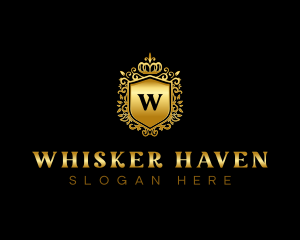 Luxury Crown Shield  logo design