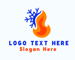 Snow Fire Thermal  Logo