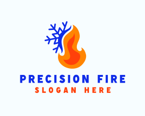 Snow Fire Thermal  logo design