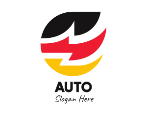 German Zigzag Flag  Logo