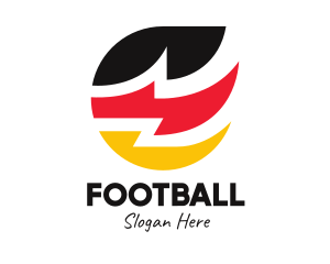 German Zigzag Flag  Logo