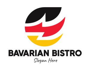 German - German Zigzag Flag logo design