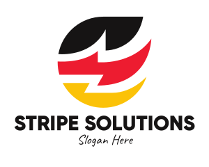 German Zigzag Flag  logo design