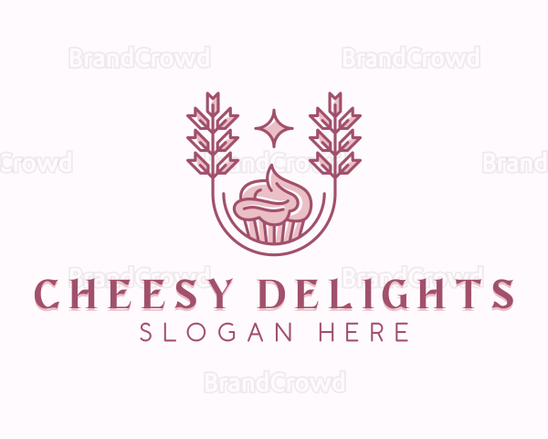 Icing Cupcake Pastry Logo