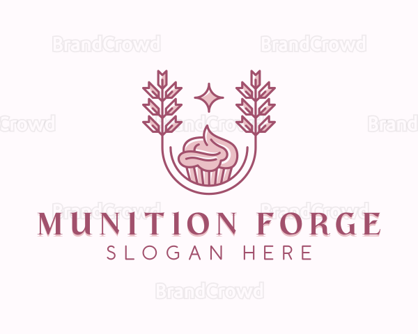 Icing Cupcake Pastry Logo