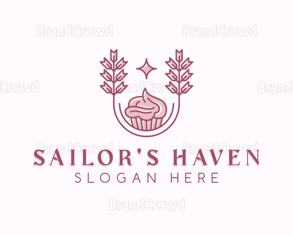 Icing Cupcake Pastry Logo