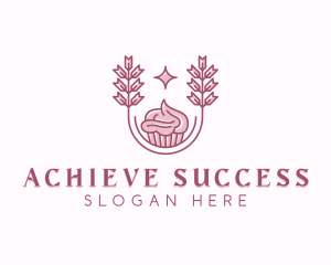 Icing Cupcake Pastry  Logo