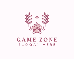 Icing Cupcake Pastry  Logo