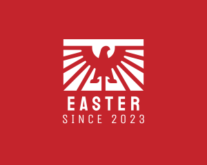 Hawk - Minimalist Eagle Flag logo design
